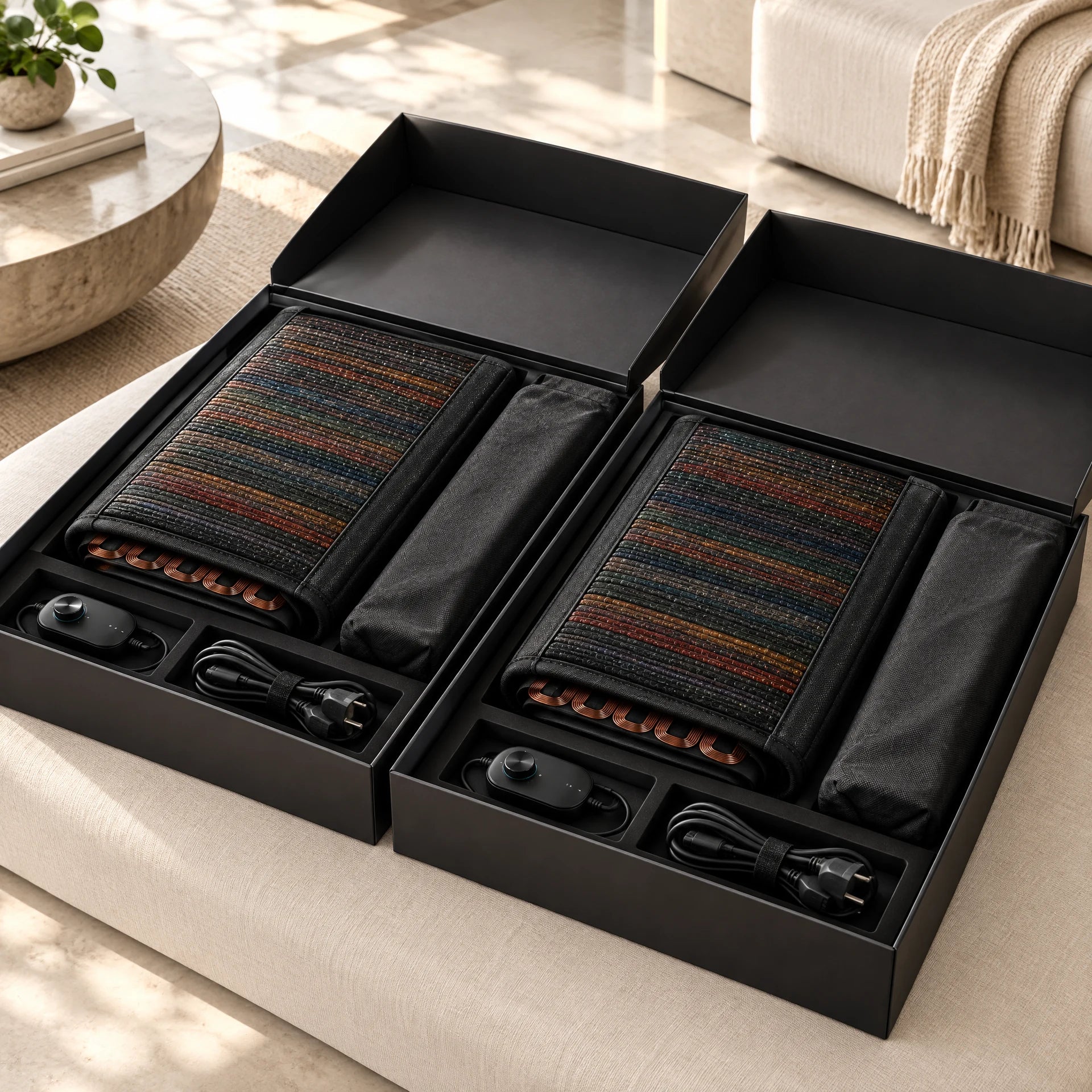 Two premium MB Aura systems being unboxed